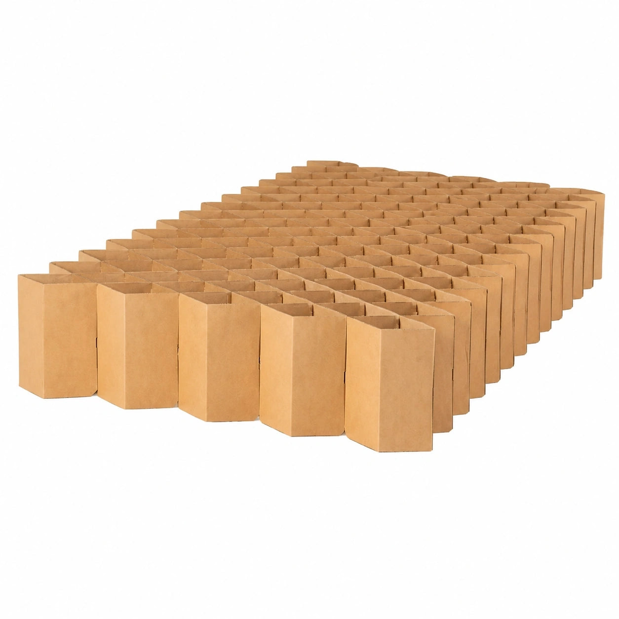 Faltbares Pappbett 2.0 M/Braun - 120/140 x 200 cm, Ideal als Gästebett, Kein Lattenrost Erforderlich