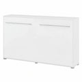 Multifunktionales Klappbett Concept PRO, horizontales Schrankbett, platzsparendes Design, 90x200 cm, Weiß Hochglanz