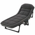Hochwertiges Klappbares Feldbett, 180x60 cm, Tragbare Campingliege mit Seitentasche, Verstellbar und Stabil für Erwachsene