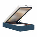 Stauraumbett Dunkelblau 193x90x23,5 cm – Platzsparendes Schlafmöbel für kleine Räume