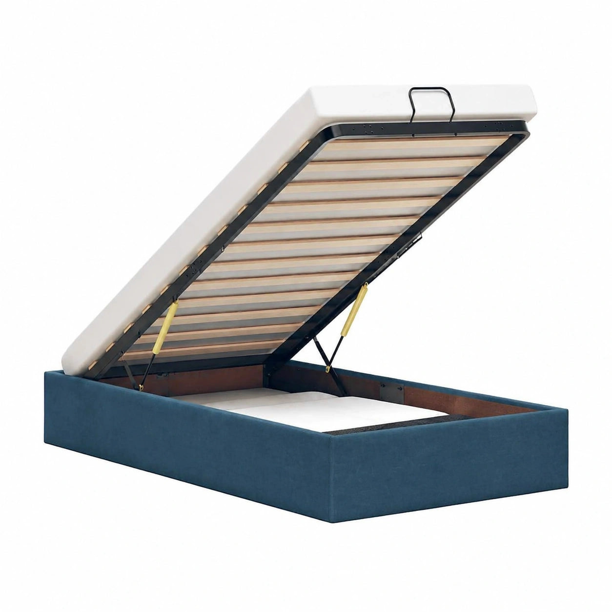 Stauraumbett Dunkelblau 193x90x23,5 cm – Platzsparendes Schlafmöbel für kleine Räume