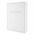 LENART Klappbett Concept PRO – Vertikales Wandbett mit Schrankfunktion, Mattweiß, 140 x 200 cm