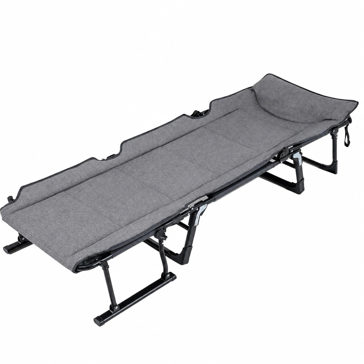 Klappbare Sonnenliege mit Kopfstütze, 3-in-1 verstellbare Gartenliege bis 200 kg, ideal für Camping und Büro