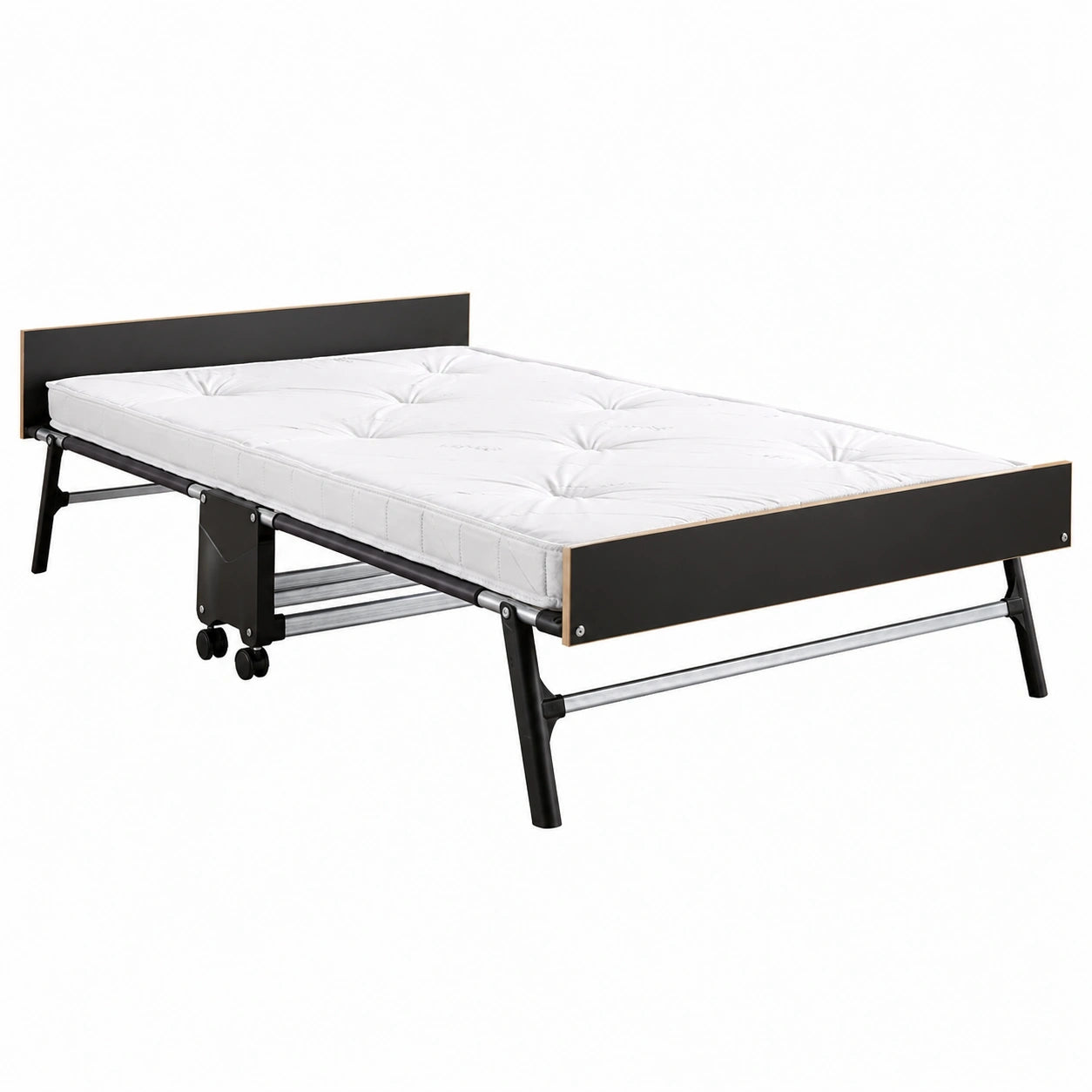 Jay-BE GP120 Klappbett, platzsparendes Gästebett, schwarz