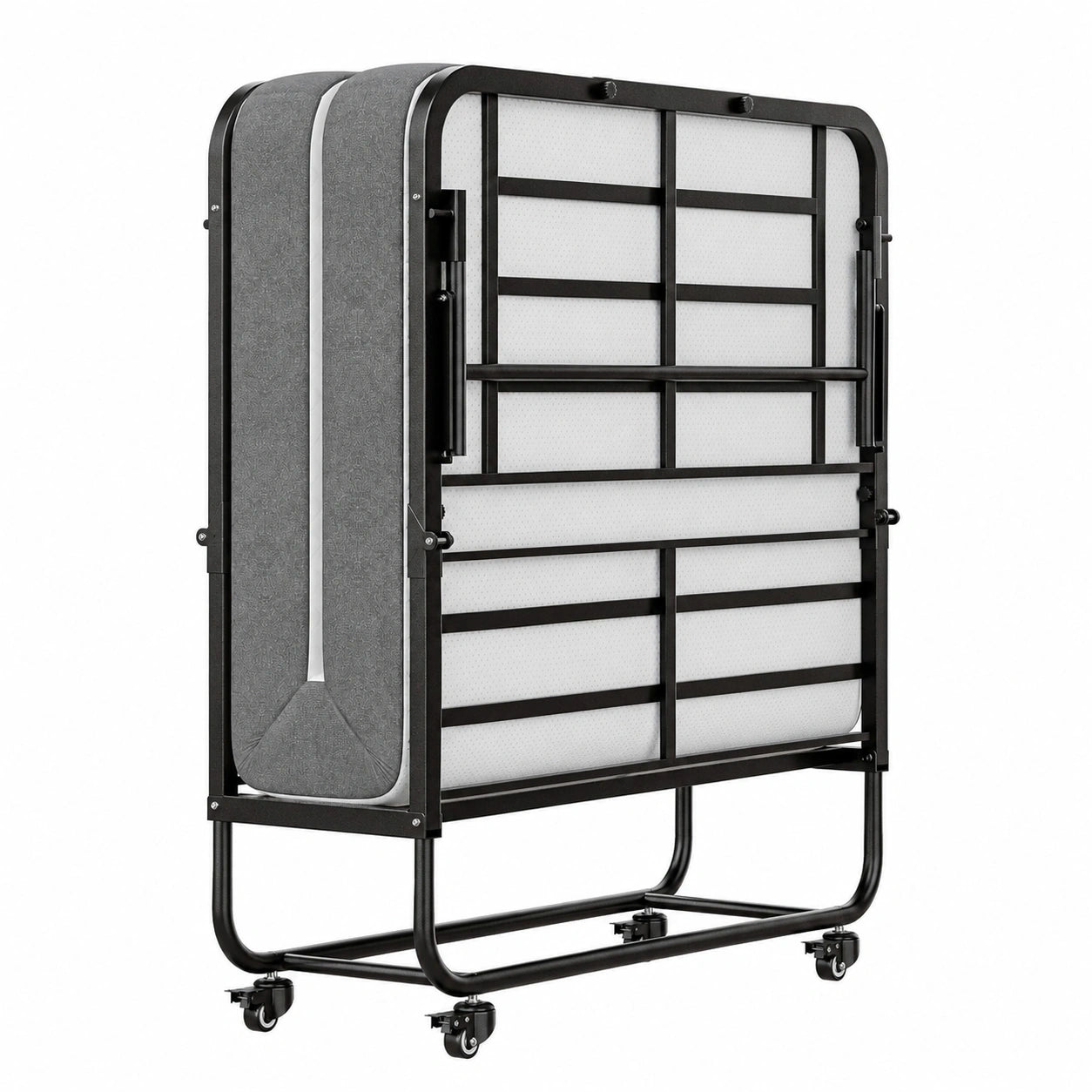 SunsGrove Faltbares Gästebett mit Memory Foam, Metallrahmen und Rollen, Belastbar bis 200 kg