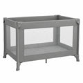 Faltbares Baby-Reisebett 100x70x70 cm - Leichtes Spielbett mit Tragetasche, ideal für Haustiere, Farbe: Grau