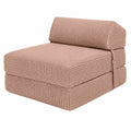 Loft 25 Klappbares Einzelbett Z Matratze | Bequemes Sitzsofa und Gästebett | Perfekt für Wohn- und Schlafzimmer | Tragbarer Futon (Camel)