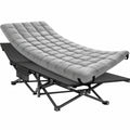 Klappbares Feldbett ELONEO mit Komfortauflage, bis 200kg, inklusive Tragetasche